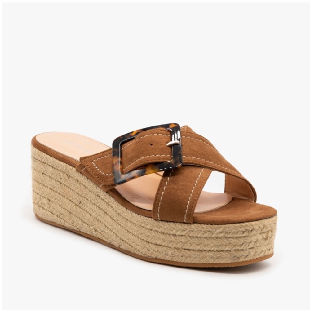 Retro tan espadrille sandal 6.5 & 7 available - Picture 4 of 7